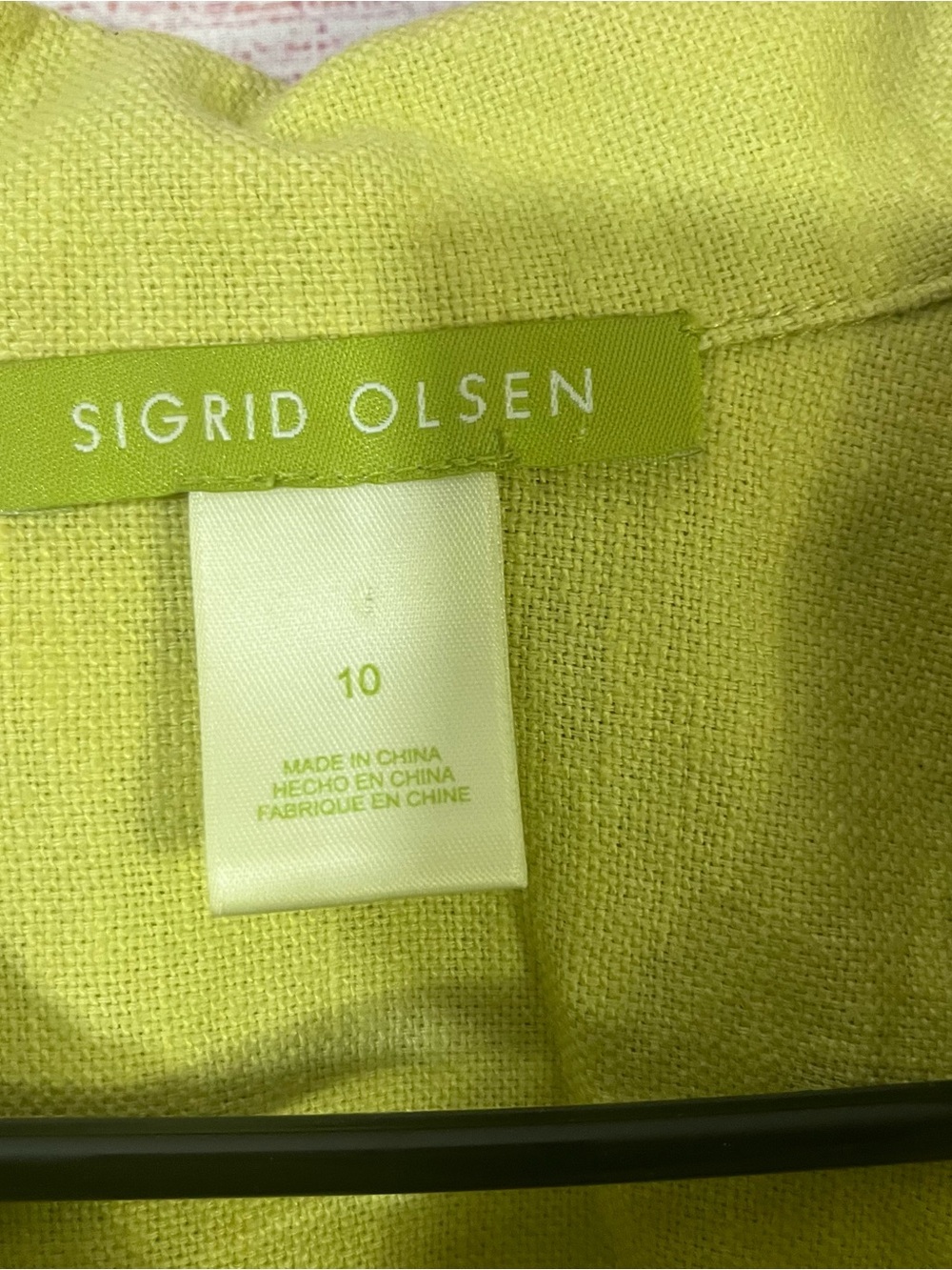 Sigrid Olsen 2 Piece Linen Cotton Blend Cropped Pant Set Size 10 - Picture 3 of 16